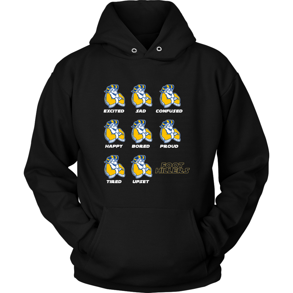 Foothillers: Excited Sad Confused - Unisex Hoodie