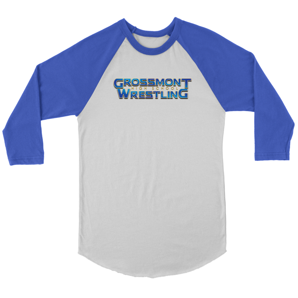 Grossmont Wrestling: Thor Design - Canvas Unisex 3/4 Raglan