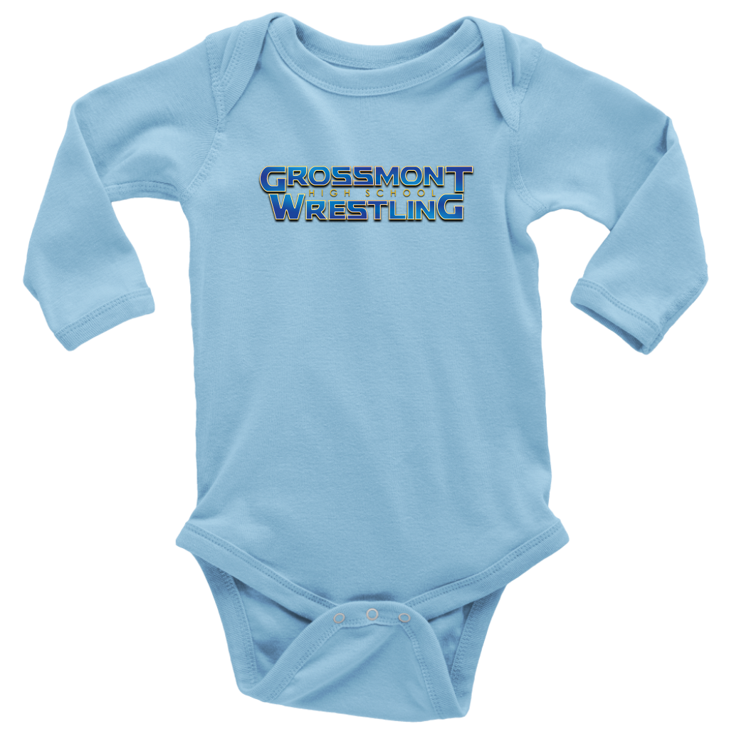 Grossmont Wrestling: Thor Design - Long Sleeve Baby Bodysuit